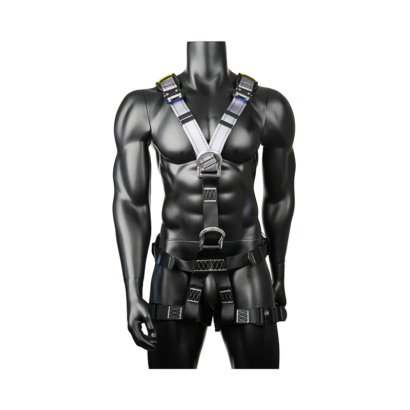 KA14-1 5개의 알루미늄 D링, 2개의 퀵 릴리스 버클이 포함된 등산 하네스 EN361